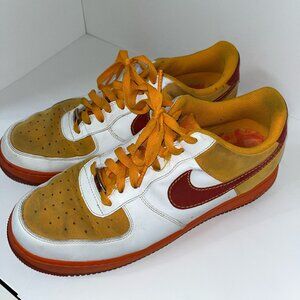RARE Nike Air Force 1 '07 China Low - White/Varsity Red/Orange 315122-161 SZ 12